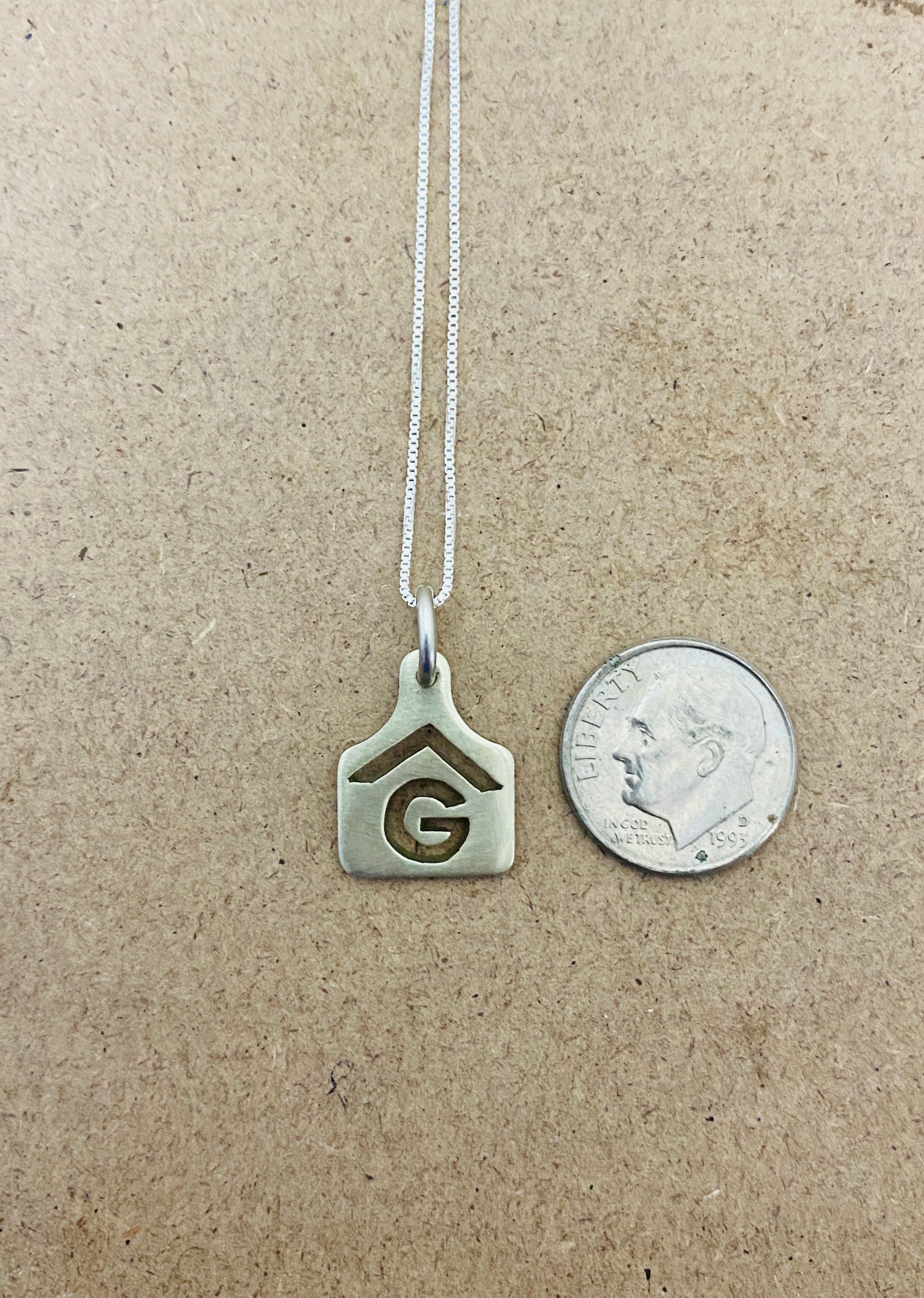 Ear Tag Pendant, Mini
