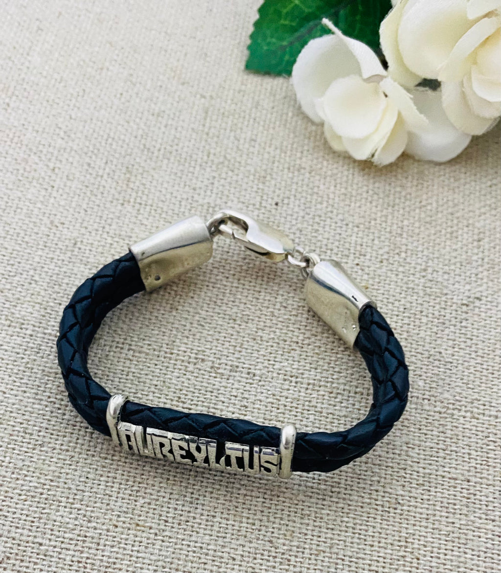 Small Name on Horsehair or Leather Bracelet