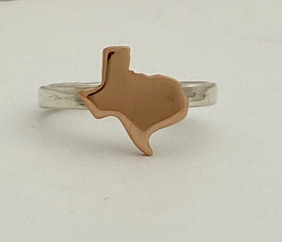 Texas Map Ring