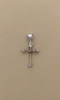 Barbed Wire Cross Pendant in Copper - Mini