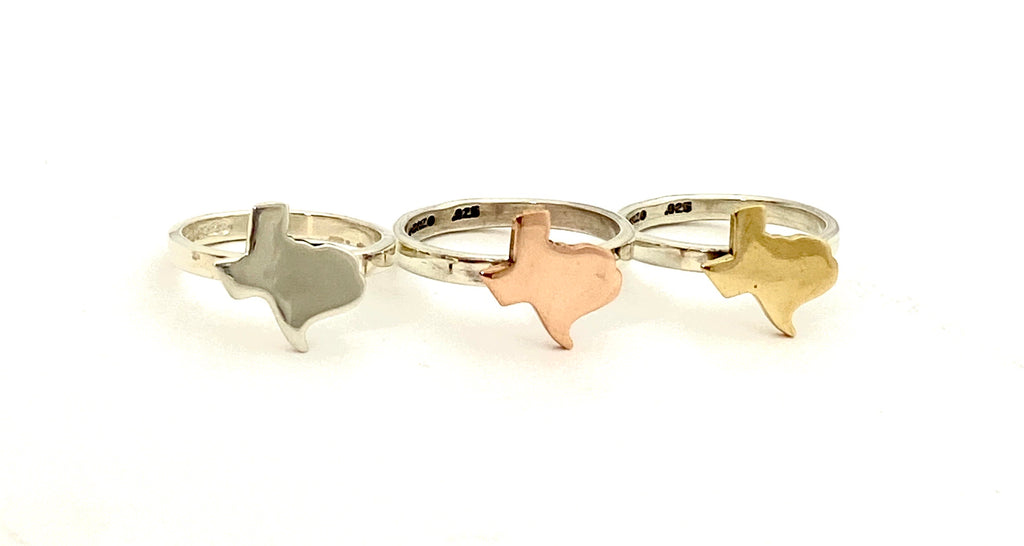 Texas Map Ring
