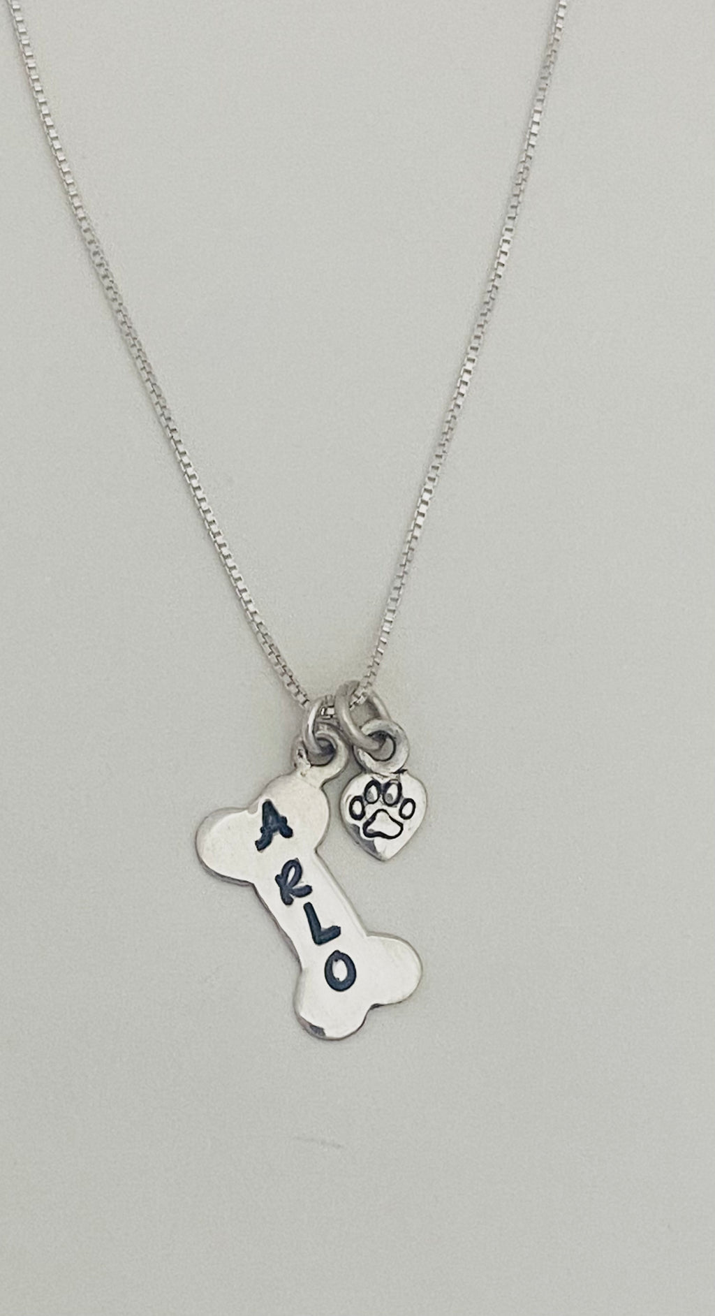 Dog Jewelry, Dog Bone Necklace in Sterling Silver for a Doggie Mom or a Doggie Dad Necklaces