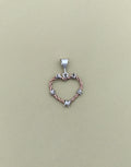 Barbed Wire Heart Pendant in Copper - Mini