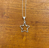 Barbed Wire Star Pendant in Sterling Silver