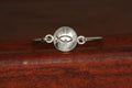 Large Christian Fish Disc-Charm on a Bangle Bracelet