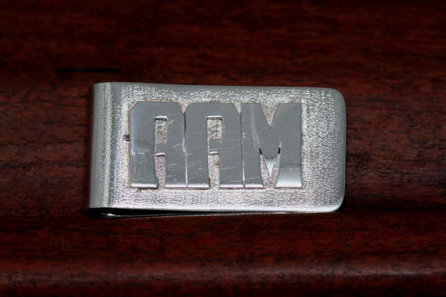 Sterling Initial Money Clip