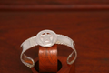 Large  on a Small Cuff Bracelet with Rope Trim