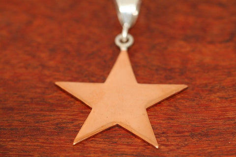 Large Shooting Star Pendant in Copper
