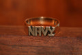 Handcarved Medium Brass Ring