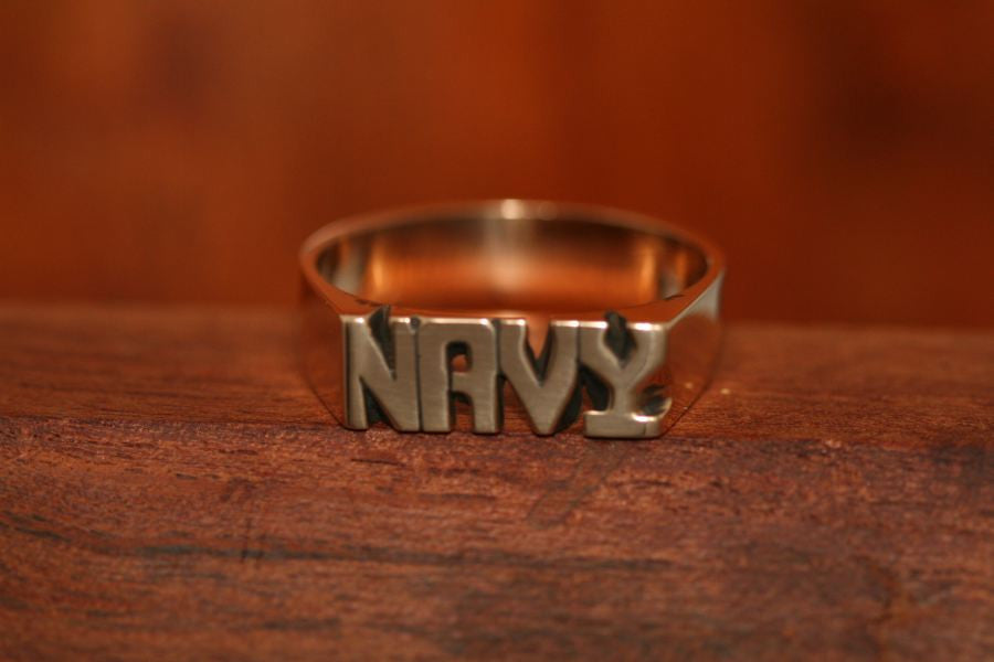 Handcarved Medium Brass Ring