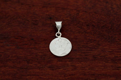 Mercury Dime Coin Pendant