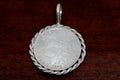 Morgan Silver Dollar with Rope Trim Pendant