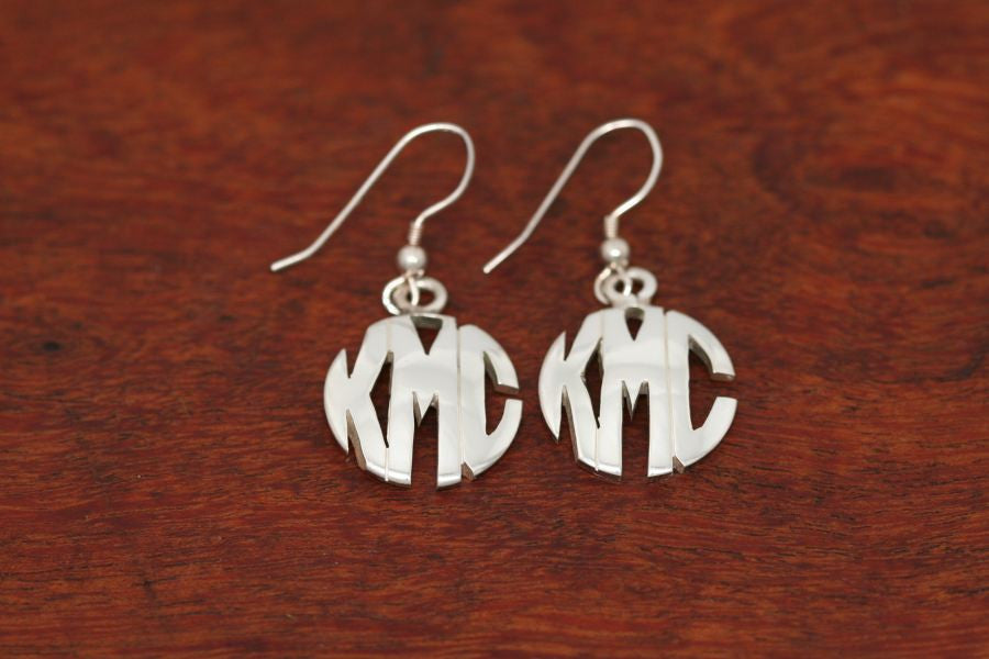 Monogram Earrings - Small Size