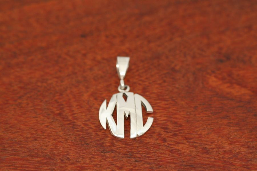 Monogram Pendant - Medium Size