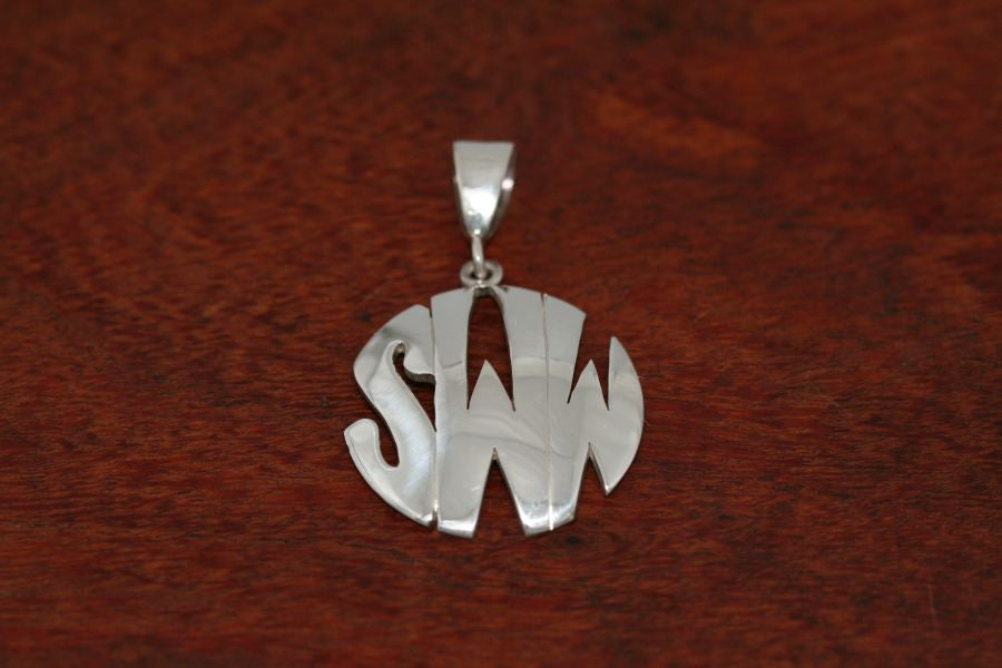 Monogram Pendant - Extra Large Size
