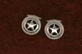 Medium Texas Star Cuff Links with Rope Trim