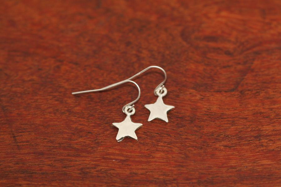 Mini Shooting Star Earrings in Sterling