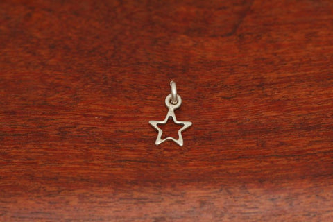 Mini Shooting Star in Star Pendant in Sterling