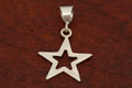 Medium Star in Star Pendant in Sterling