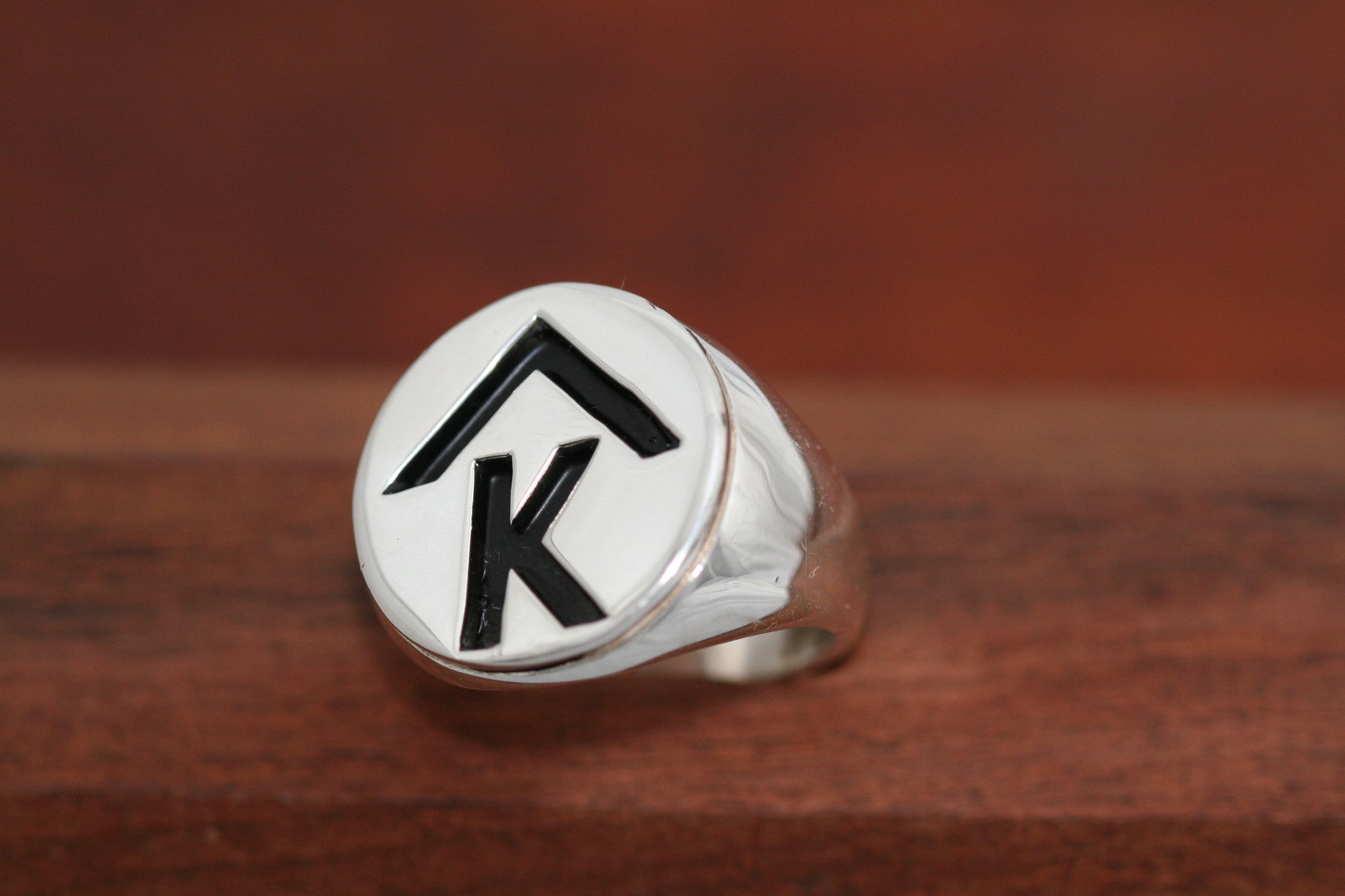 New Style Circular Brand Ring - Medium