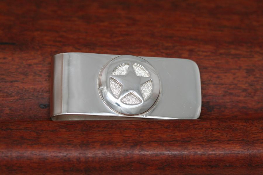 Quarter Star on Money Clip