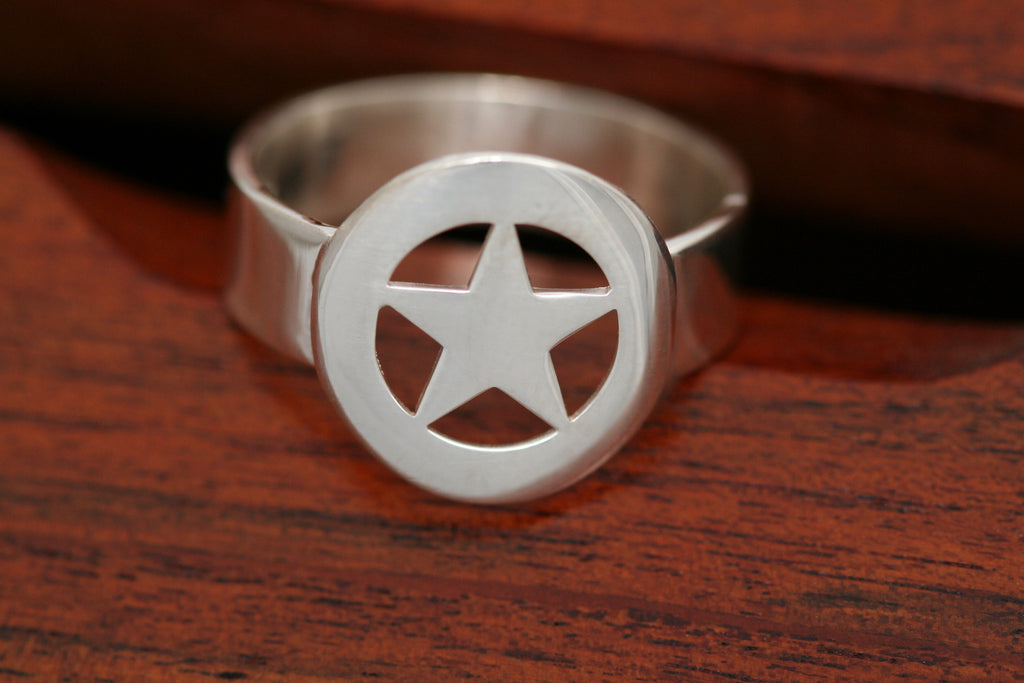 Sterling Band with Star