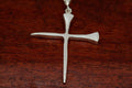 Spike Cross Pendant in Sterling - Large