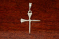 Spike Cross Pendant in Sterling - Medium