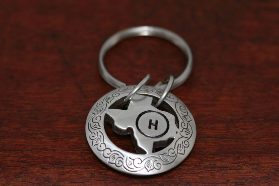Zinc Star Key Ring-Large