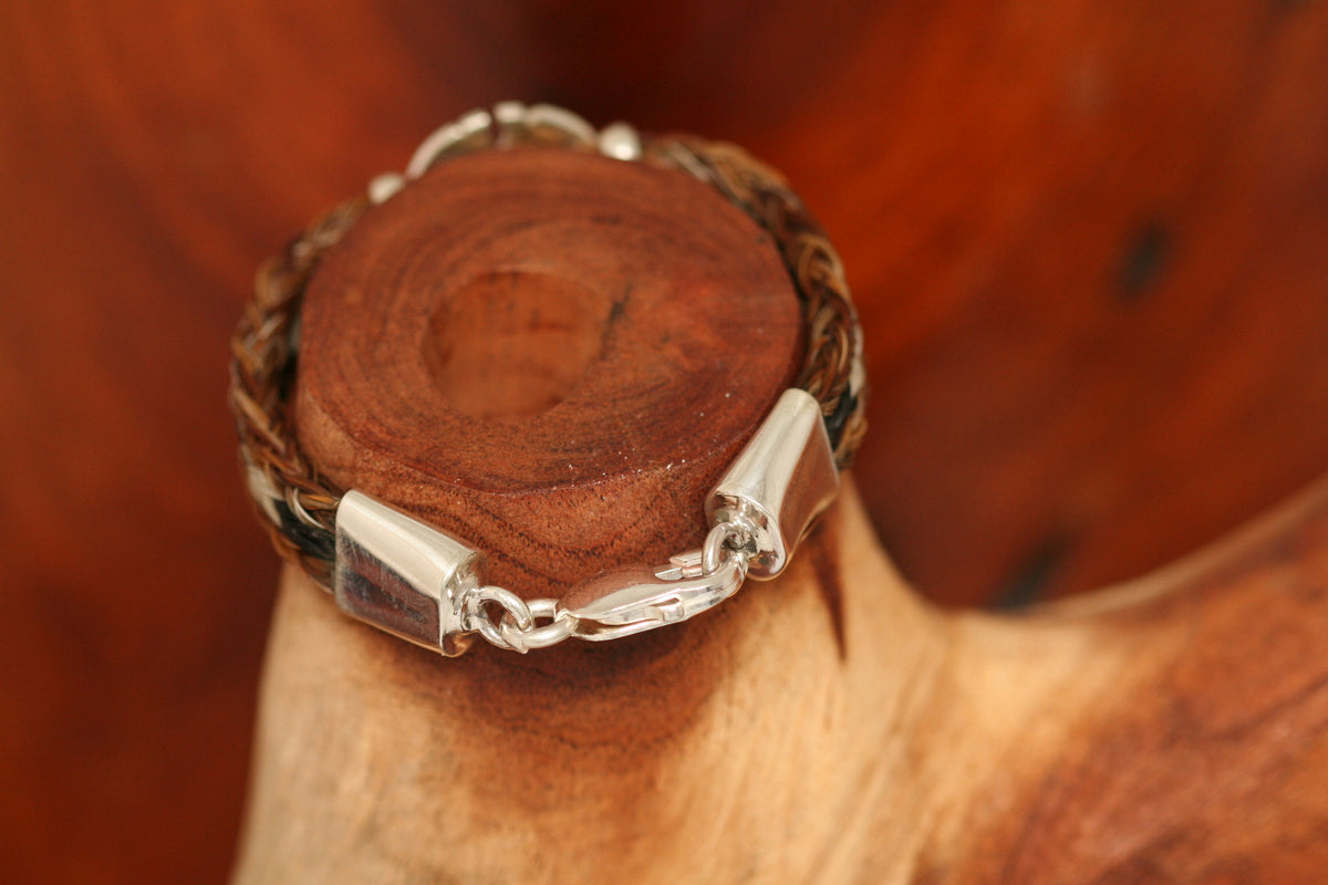 Large Monogram Charm on a Casual Upscale Bracelet