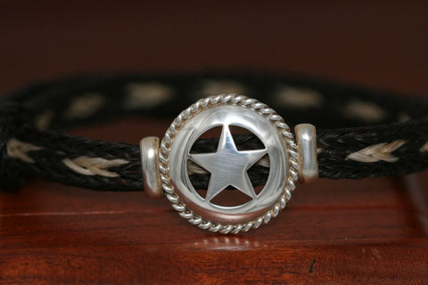 Small Star with Rope Trim on Endless Bracelet