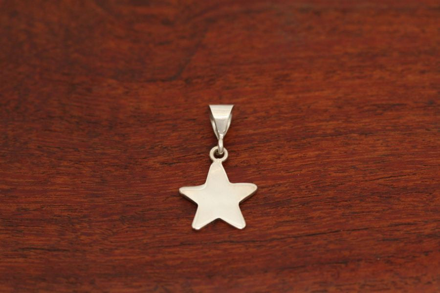 Small Shooting Star Pendant in Sterling