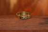 Handcarved Wedding Band Ring in Brass
