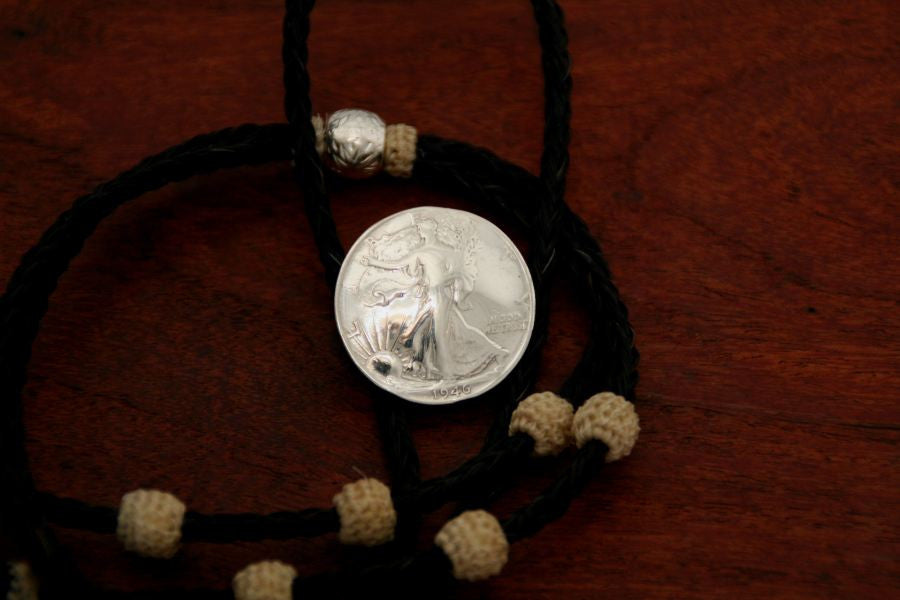 Walking Lady Silver Half Dollar Coin on a Bolo