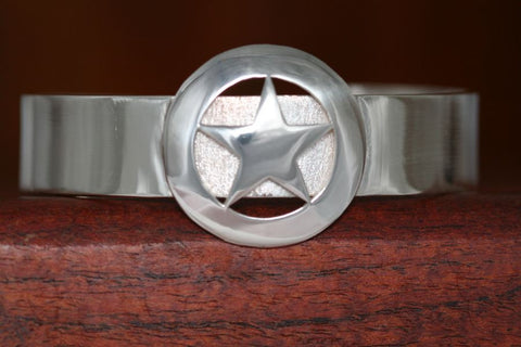 Walking Lady Star on a Small Cuff Bracelet-Plain