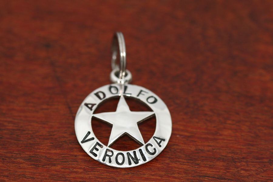 Walking Lady Star Keychain