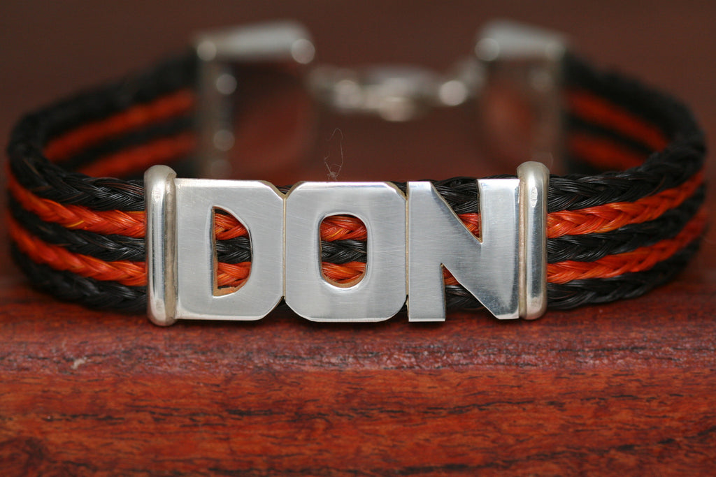 Extra Large Name on a Thick Upsale Casual Bracelet